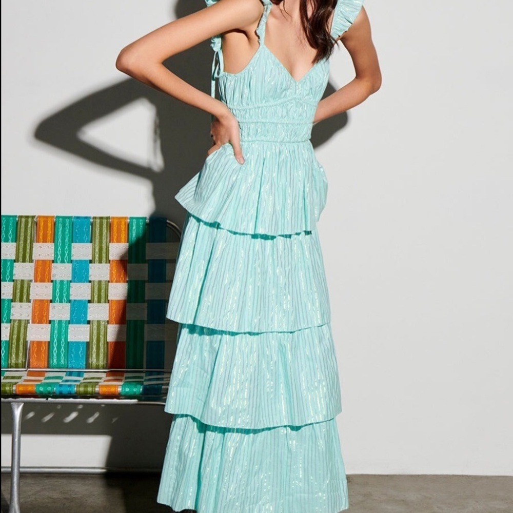Saylor Anthropologie Myrtle Ruffle Dress
